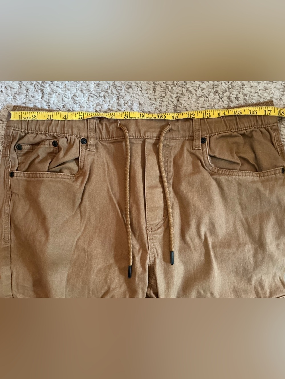 Buffalo David Bitton Men's Joggers - Tan - Picture 4 of 5
